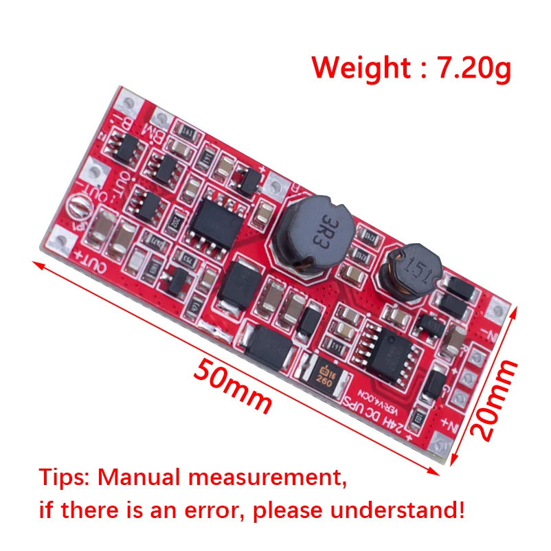 DC 12V/15V 24W 1A UPS Power Supply Module Uninterruptible Power Control Board 2S V4.0CN Charging Step Up Protection Module