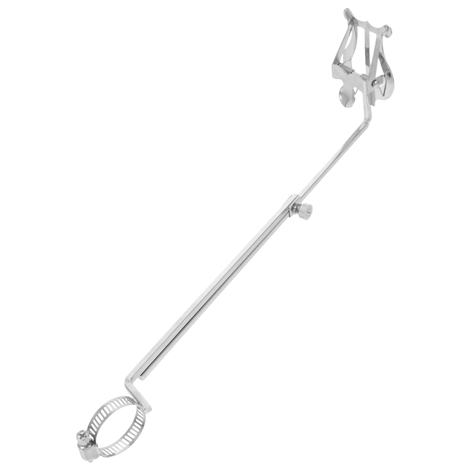 

Flute Sheet Music Holder Lyre Harp Flip Folder for Marching Band Retro Stand Iron