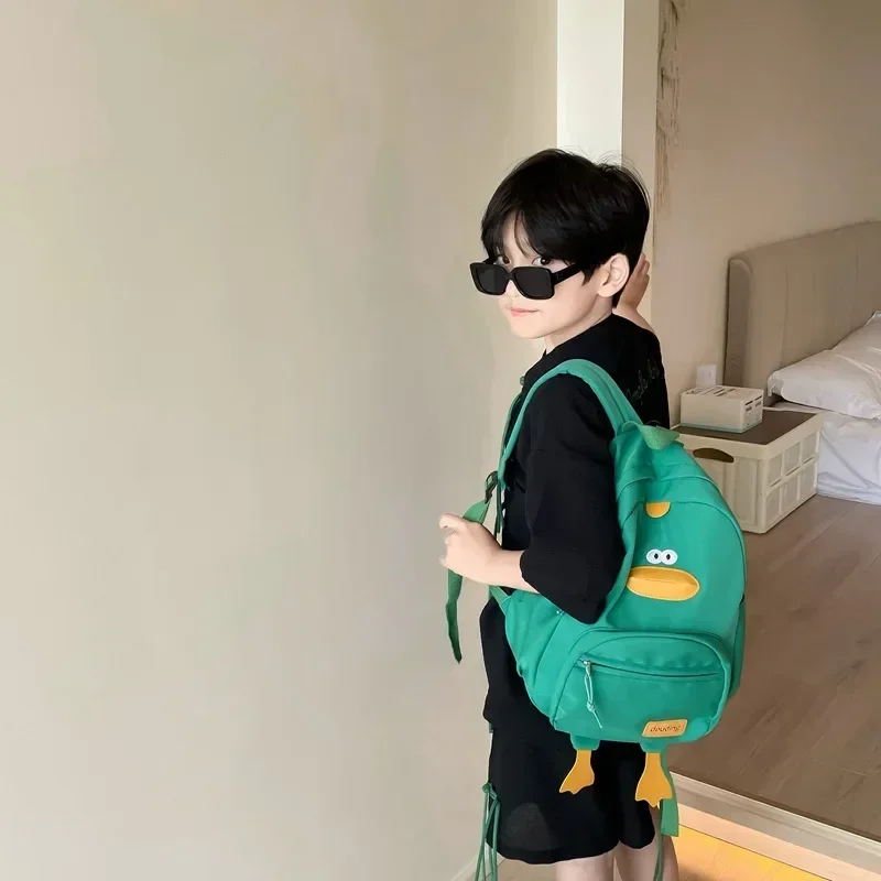 Cool duck backpack fashionable casual versatile children schoolbag stylish backpack new student schoolbag