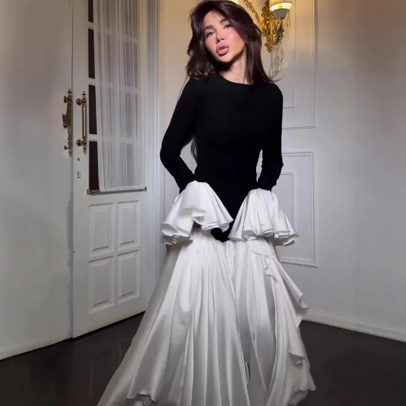 

2025Summer New Elegant Design Long Sleeve Dress Comfortable Women's Dress