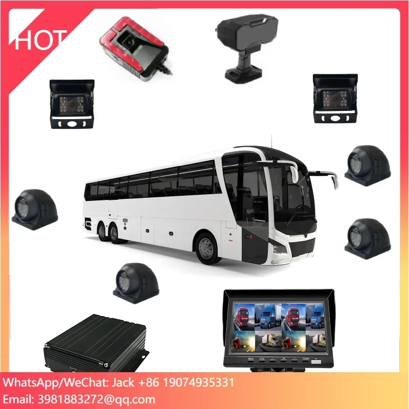 HD 1080P Ai 8CH MDVR 4G WiFi GPS 8 Channel SD HDD BSD ADAS DMS Black Box Video Recorder For Cars Vehicles Mobile DVR Systems