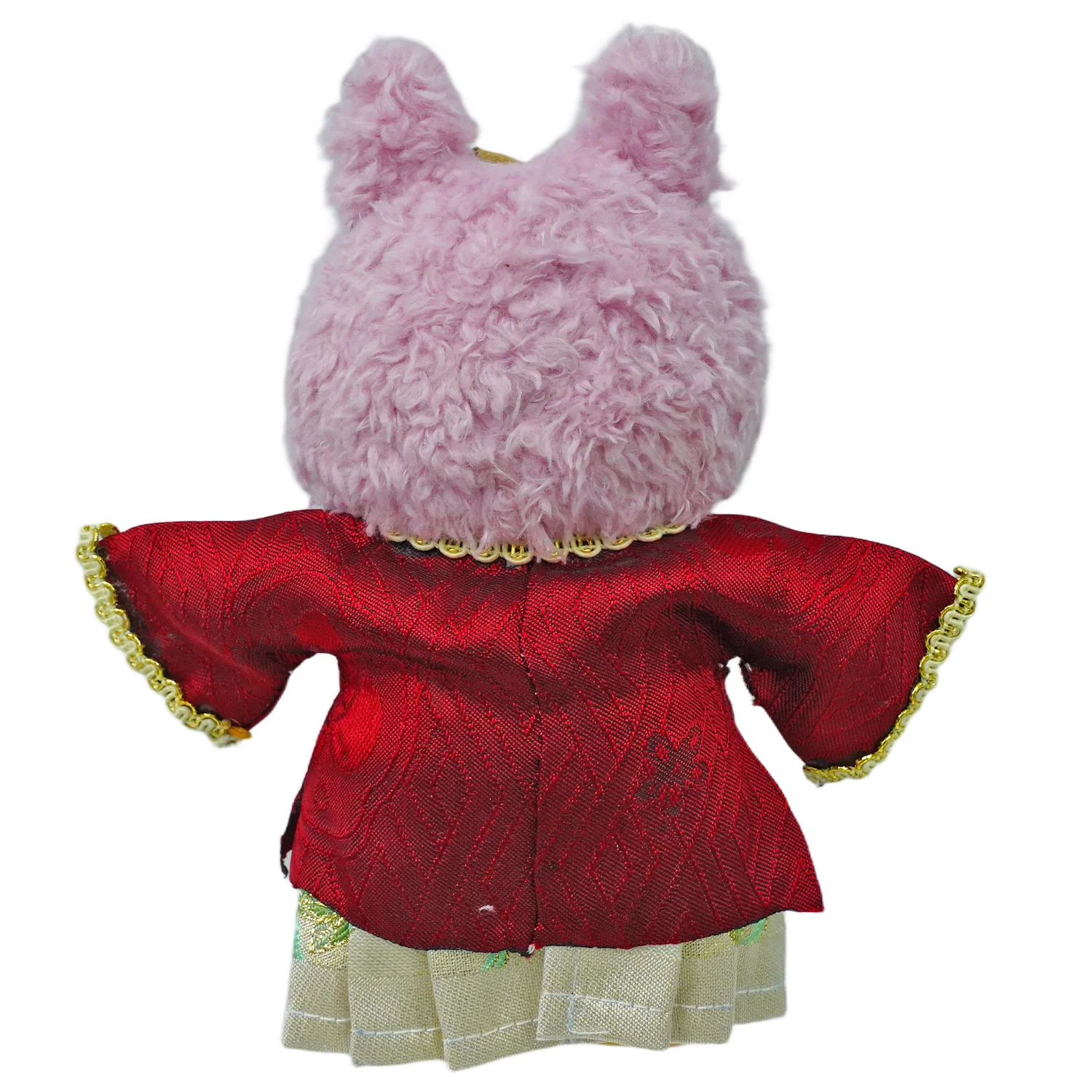 17 cm Ming Hanfu four-piece square collar is made of Rabu doll clothing accessories with brocade horse face skirt (no doll).