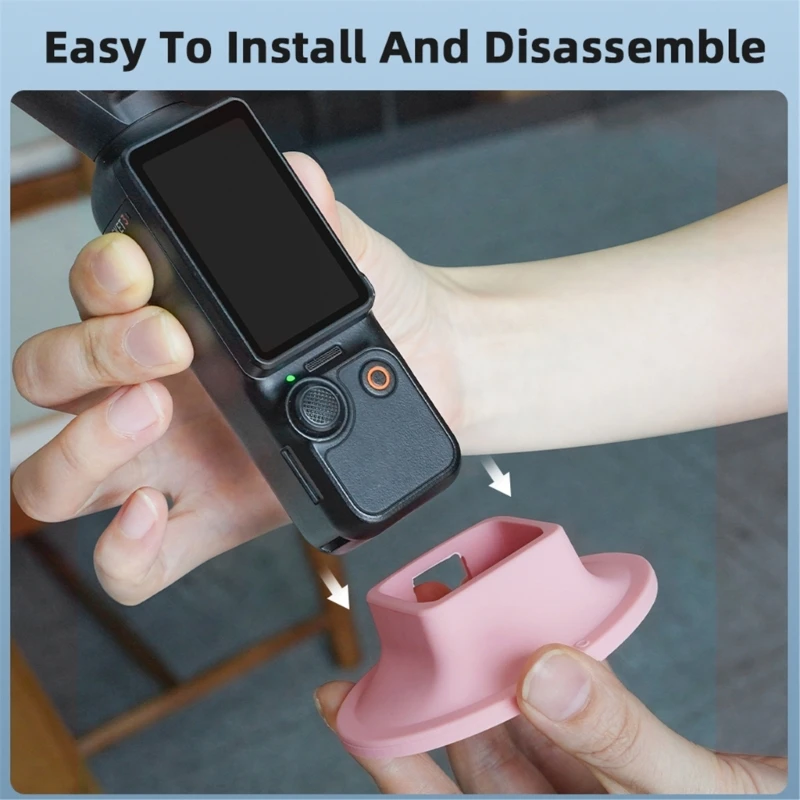 Camera Mount Support Base, Silicone Slip Resistant Desk Holder for Pocket 3 Accessory