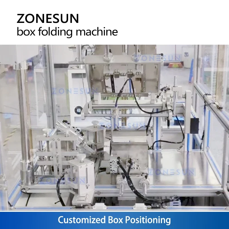 Zonesun Lock Bottom Cartoning Machine Cartoner Cardboard Box Making Equipment Carton Forming Machine ZS-KDJ100