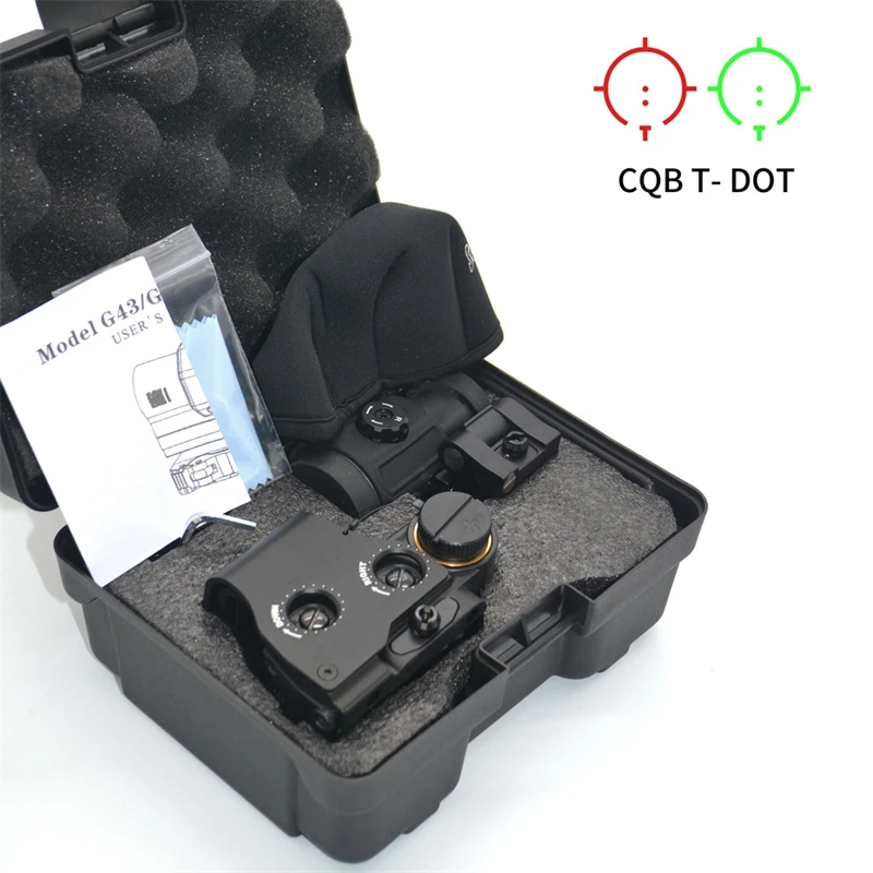 Red and Green Dot Holographic Sight Combination, Tactical 558 + G43, 3X, 20mm Picatinny