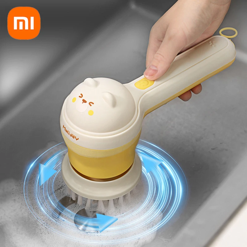 Xiaomi Smart 4in1 Multifunctional Electric Cleaning Brush Rechargeable for Bathroom Washing and Kitchen Cute Cleaning Tools