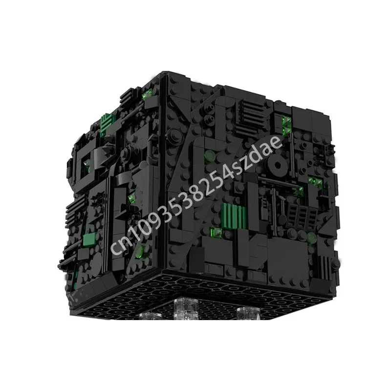 

NEW 770PCS MOC UCS Borg Cube Space Exploriens Model Building Block Creative Assembly Educational Kid Building Block Toy Gift