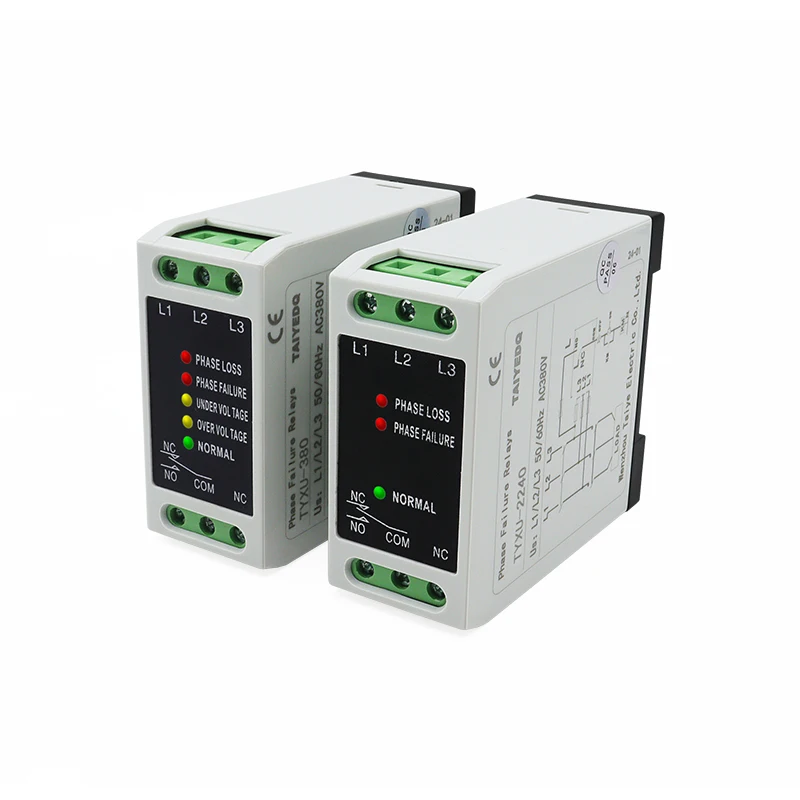 Phase Failure Phase Sequence Protection Relay AC380V  3 Phase Protection Protect Relay