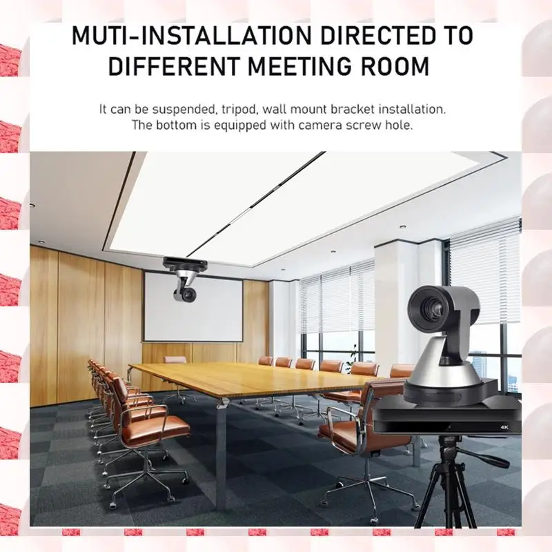 PTZ-камера с оптическим зумом, USB Full HD 4K, камера для видеоконференций для встреч, церковная трансляция, прямая трансляция (F), вилка европейского стандарта
