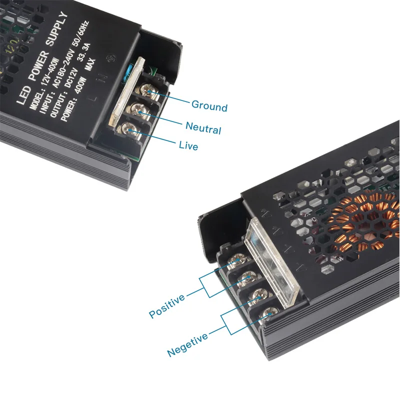 Lighting Transformer For LED Strip Light AC 110~240V to DC12V 24V