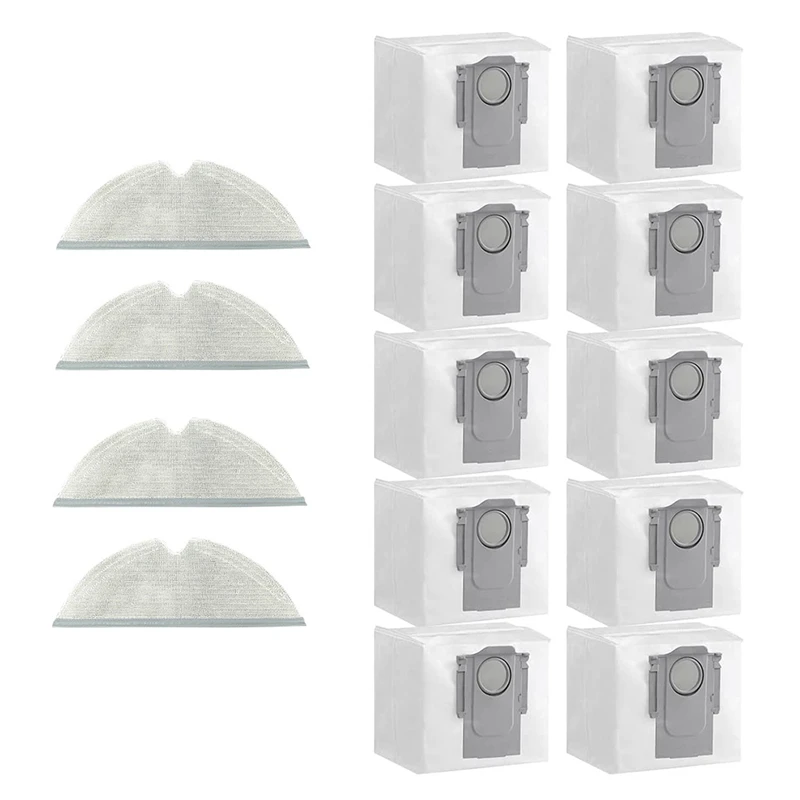 Bolsa de polvo y almohadillas para mopa para Roborock Q7 +/Q7max +/Maxv Q7, acoplamiento al vacío