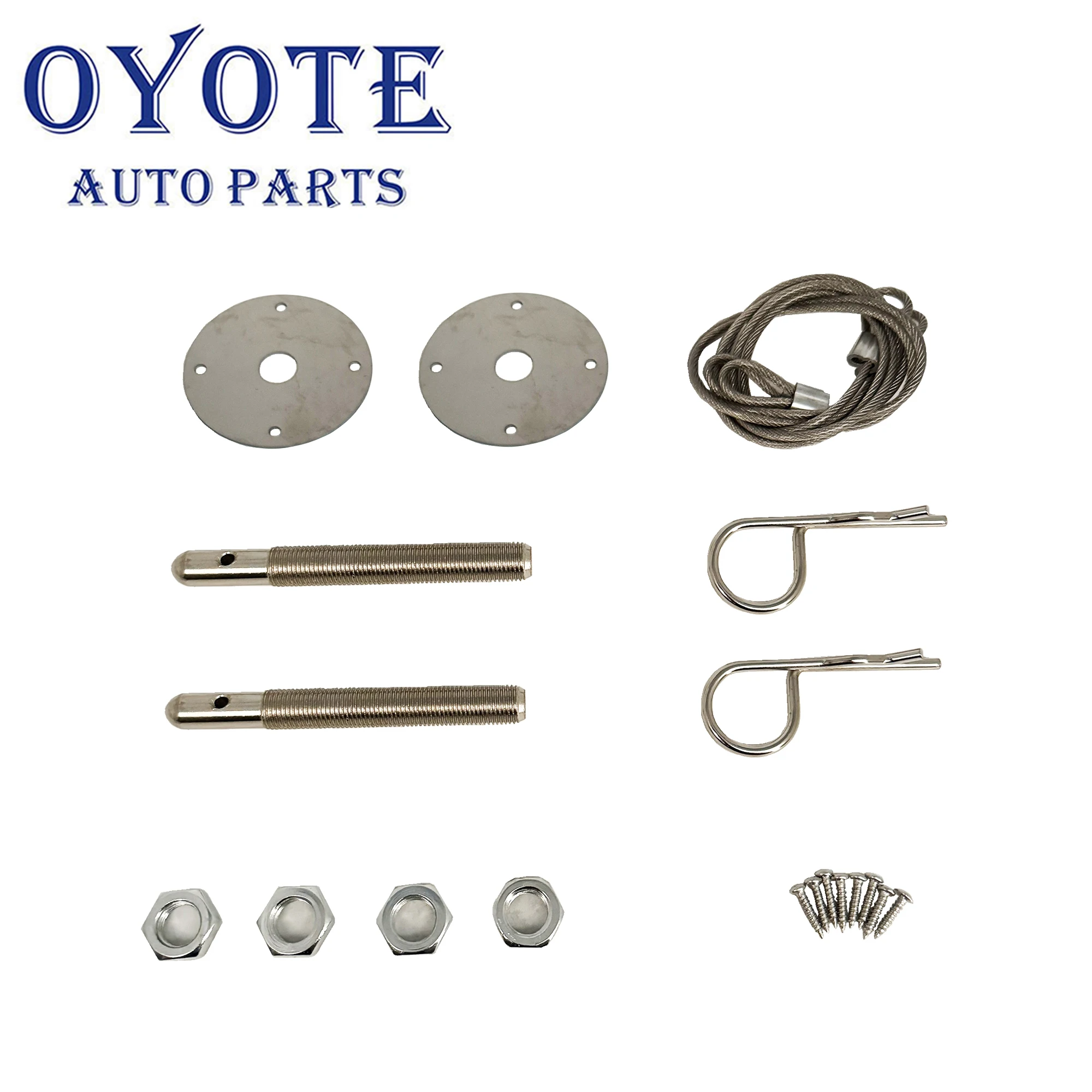 OYOTE Universal arrived Car Plus Flush Hood Latch Pin Kit Racing Auto Engine Locks Bonnet Locking Hood Kit