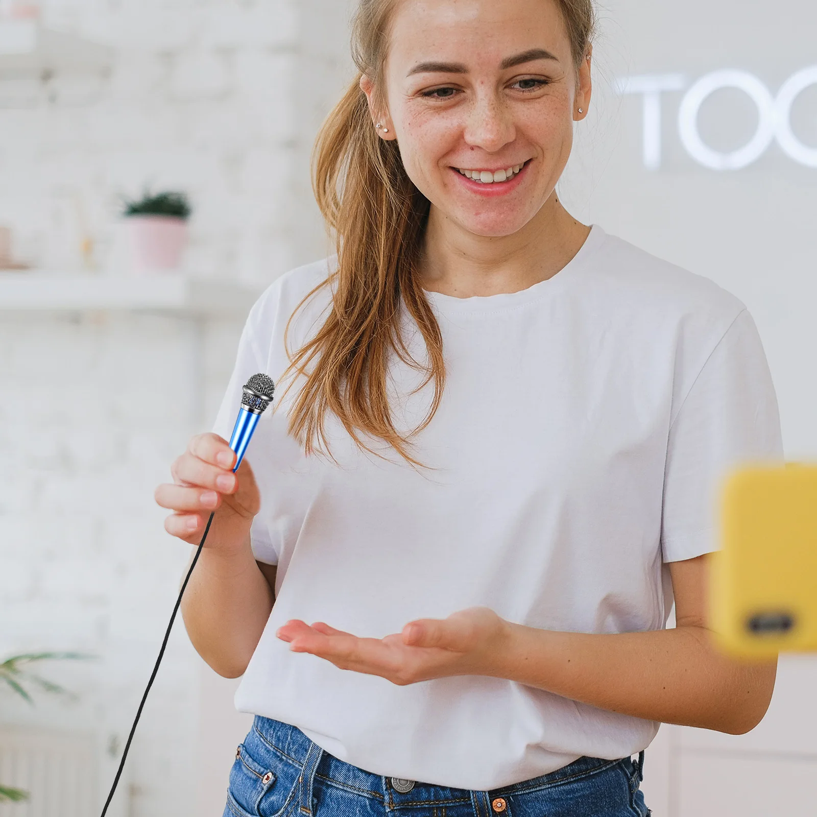 

5Pcs Mini Mics High Quality Sound Performance for Audio Recording Singing Portable Microphone for Phone Wide Device