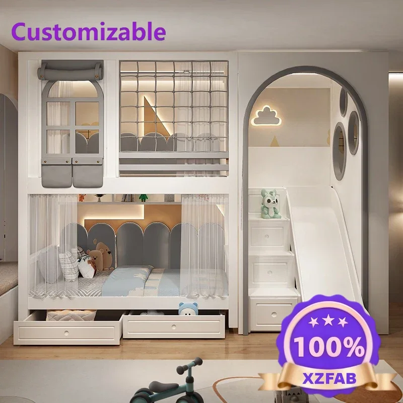 Factory Direct 2026 All solid wood on the bed and off the table, household adults and children multi-functional combination on a