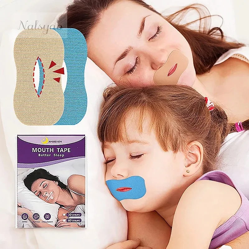 10/30Pcs Anti Snoring Sleep Strips Sticker Gentle Mouth Seal Tape Stop Snore Mouth Correction Tape Wholesale