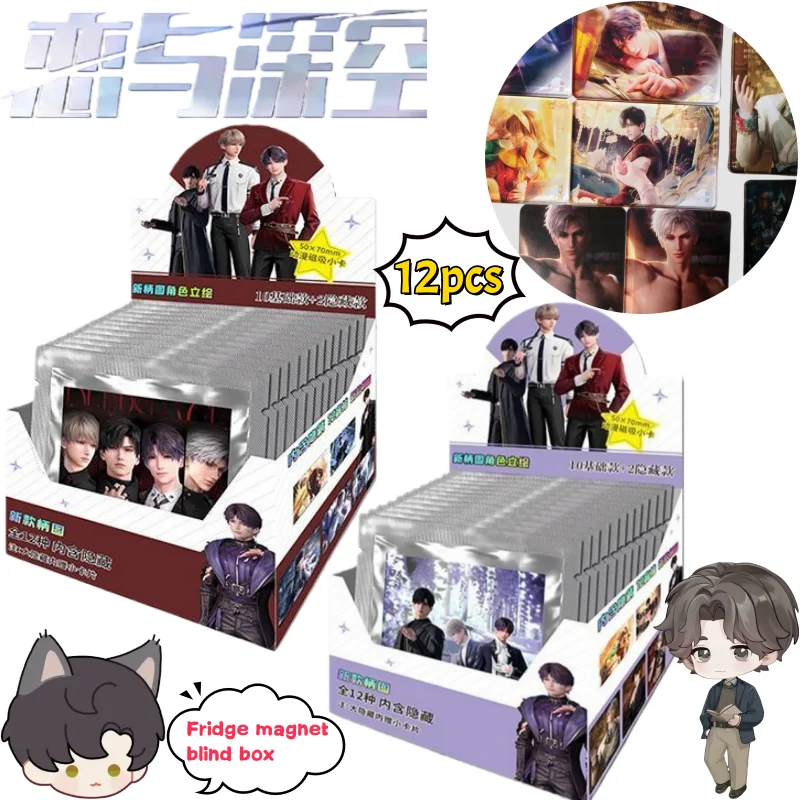 Love and Deepspace Sylus Xavier Zayne Caleb Kühlschrankmagnet Blindbox kreative hochwertige Cartoon-gedruckte Acryl-Magnetkarte