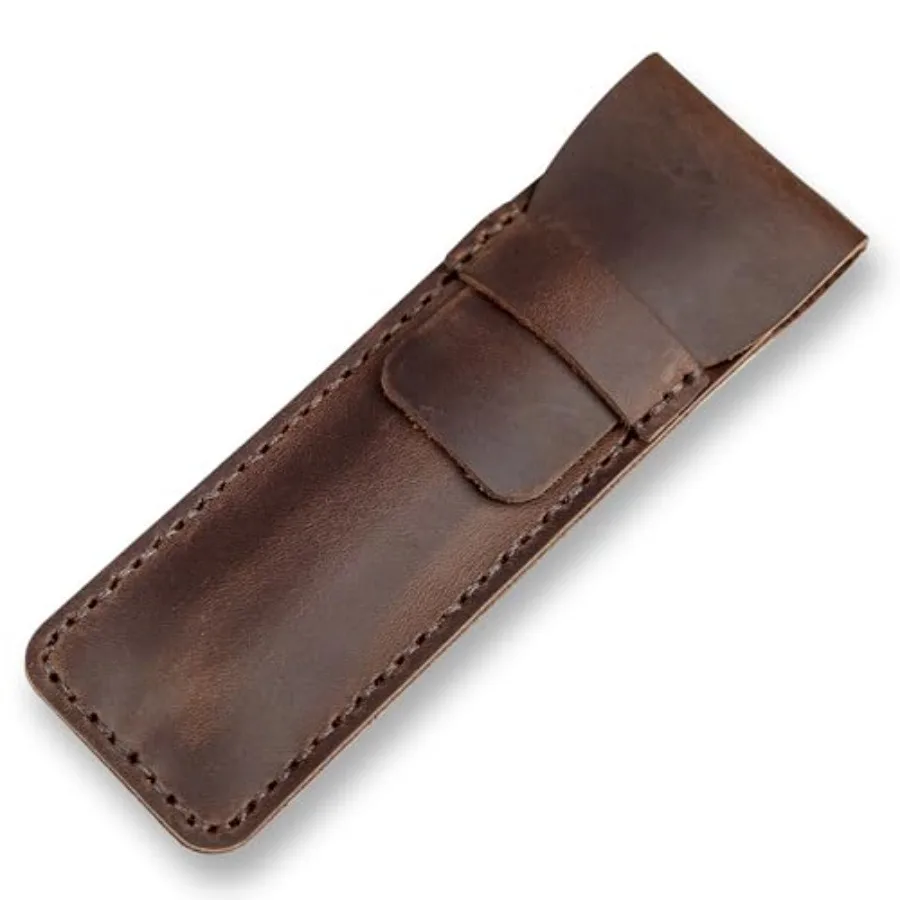 

Чехол для ручек из натуральной кожи, футляр для нескольких ручек, защитный чехол для перьевых ручек