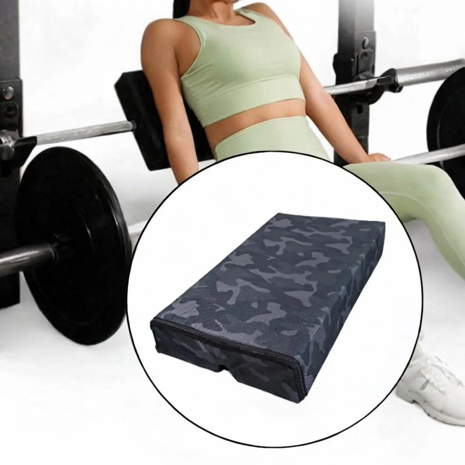 Thrust Bench Pad Barbell Squat Pad for Split Squat Sport Elevated Pushups