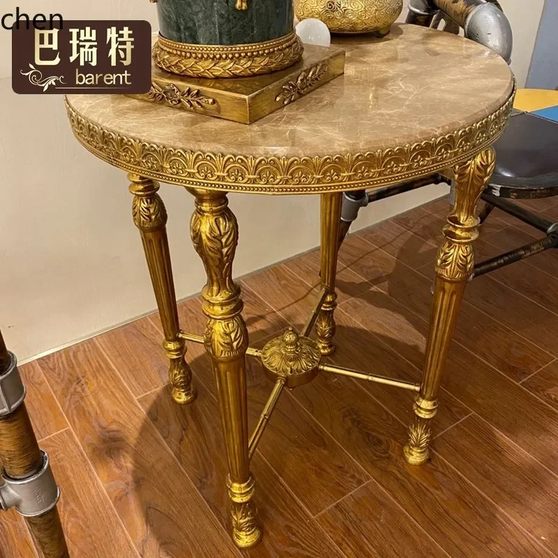 YFY  Barrett Furniture New All Copper Living Room Corner Marble European Decoration Luxury Corner