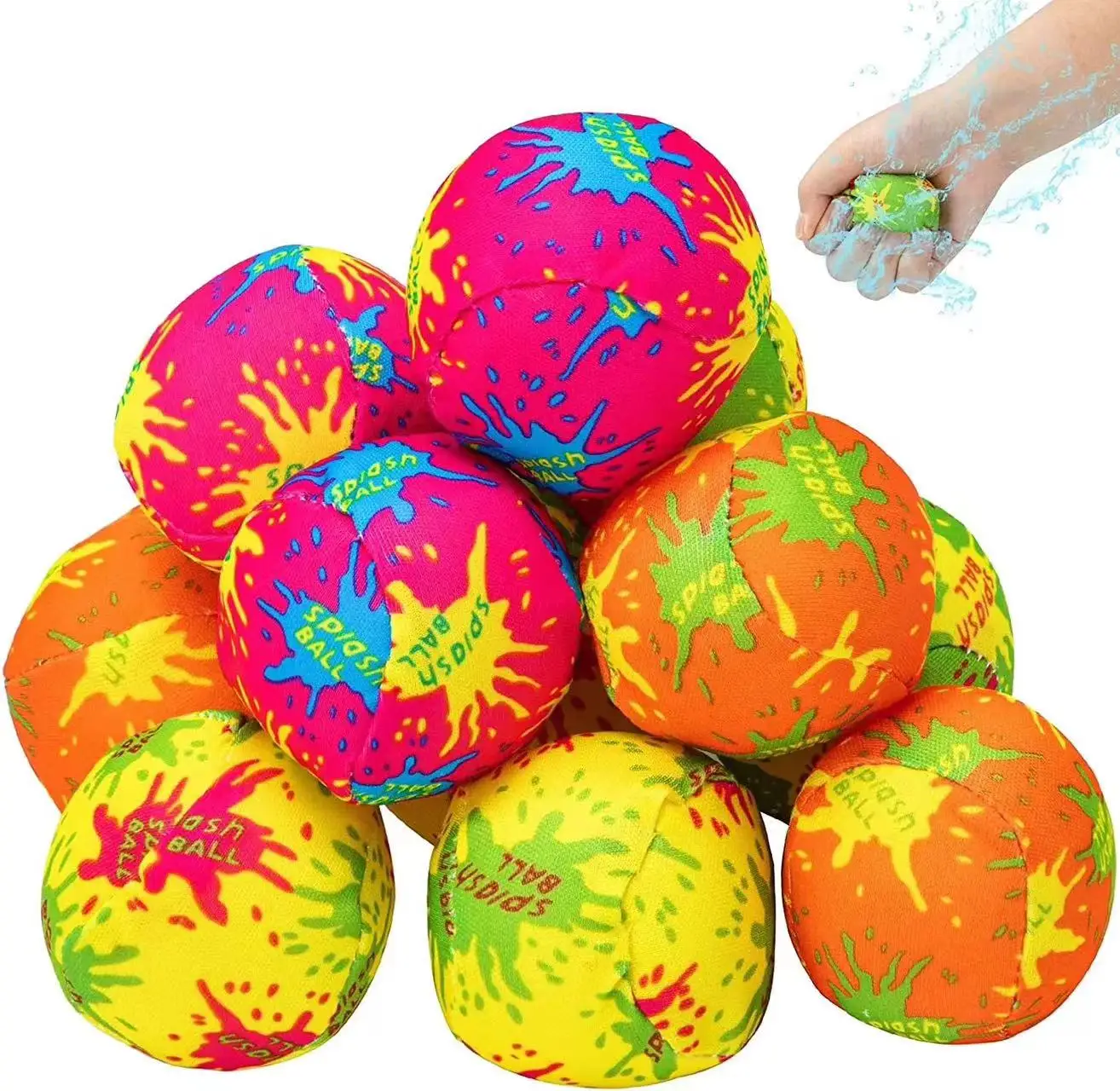 10-100pcs reusable children\'s water absorbing cloth balls summer water beach swimming pools parties gifts swimming pool toys