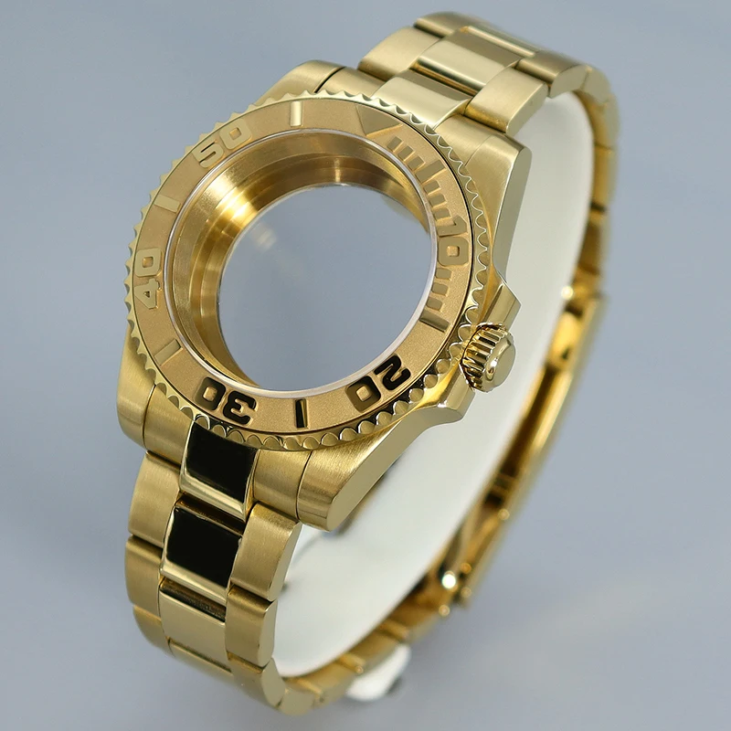 8205 40mm Luxury Watch Case Strap Sapphire Glass Slide Buckle For Miyota 8205 8215 ETA 2836 821A NH35 NH34 NH36 ETA2824 Movement