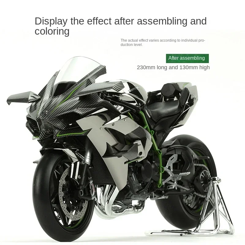 MENG Model Kit MT-001S Adhesive Free Color Separation H2R Motorcycle Racing Edition Adult Assembly 1/9 Scale