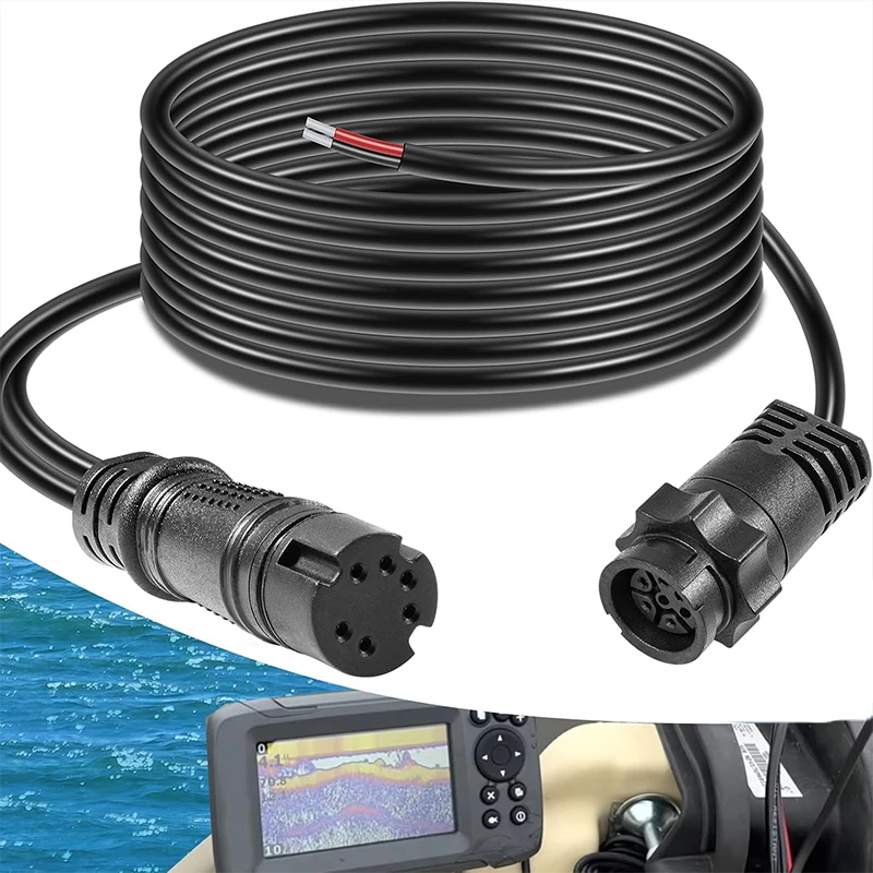 

00-14070-001 Xdcr Adapter HOOK2-4x Adaptor Y-Cable for Lowrance HOOK2-4x Fish Finder, for 7-pin Transducers