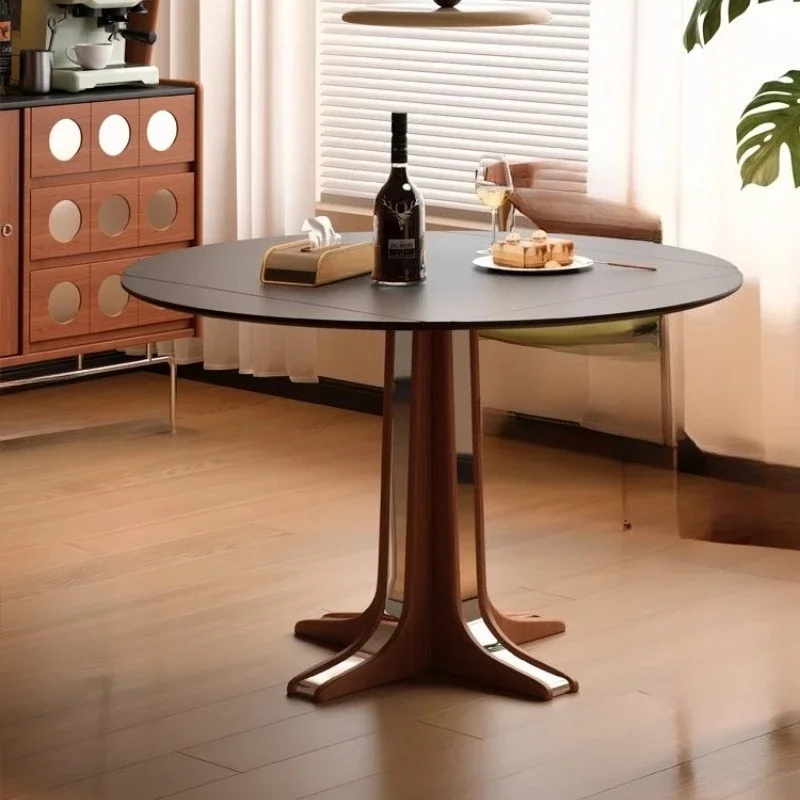 

ZRetro Folding Dining Tables Flexible Negotiating Work Simplicity Dining Tables Meeting Wooden Home Furniture Tavola MHCZZ