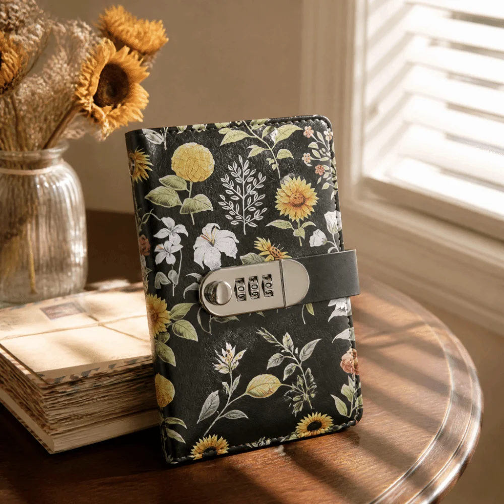 organizador-de-dinheiro-com-estampa-de-girassol-grande-capacidade-design-vintage-floral-com-fecho-de-seguranca-com-senha-de-3-digitos-e-envelope-para-dinheiro