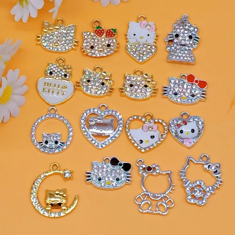 

10pcs Cute Hello Kitty Accessories Kawaii Anime Women Furniture Decoration Desktop Toy Ornament Student Girl Gift Wholesale