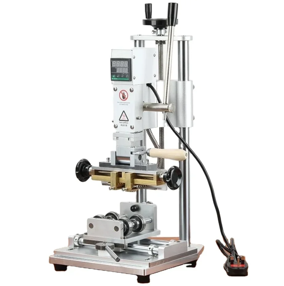 

Flat Printing Four-position Automatic Rotating Paper Plastic Bottle Cap Jewelry Box Leather Hot Press Stamping Bronzing Machine
