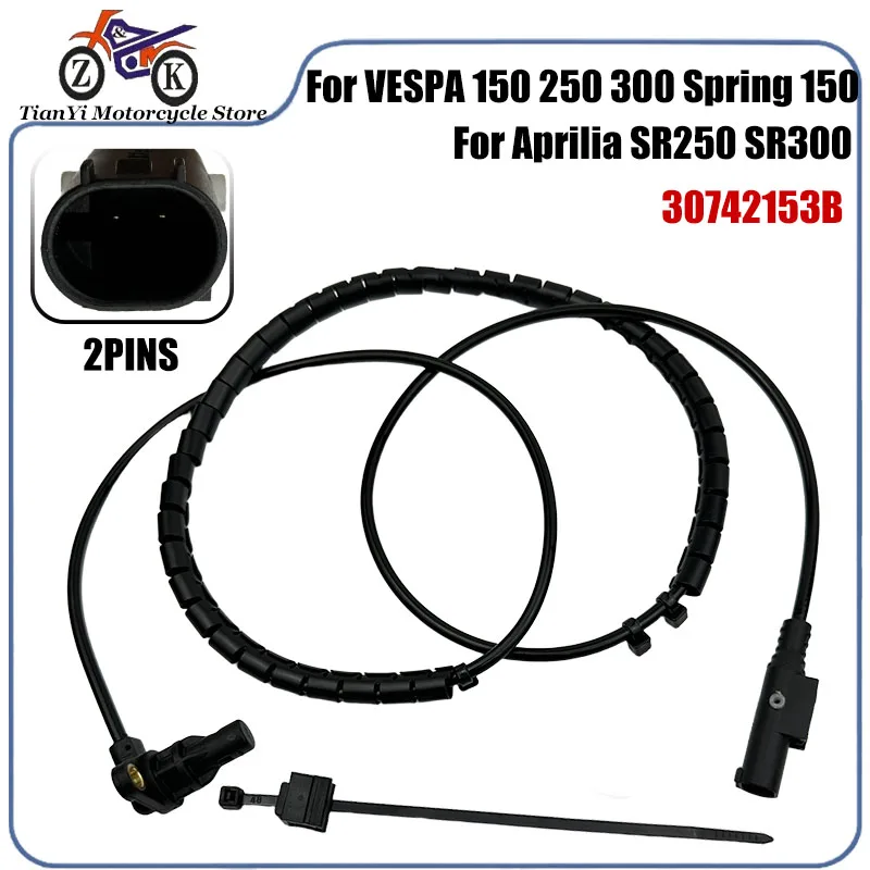 Sensor de Velocidad de Rueda ABS para VESPA 150 250 300 Spring 150, para Aprilia SR250 SR300, para Piaggio X7AGL, Sensor de Velocidad para Motocicleta