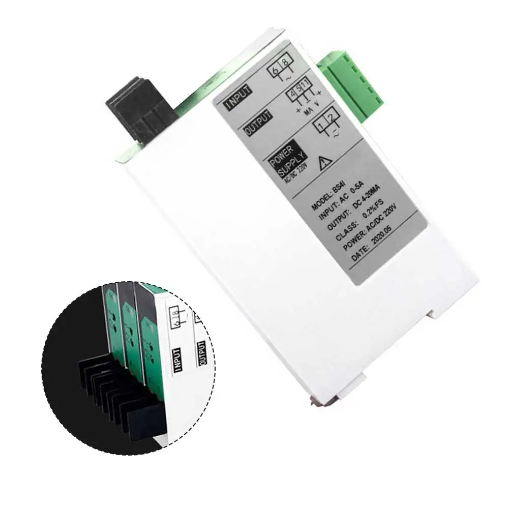 

1 шт. передатчик переменного тока AC0-5A до 4-20MA передатчик тока для промышленного применения, система управления оборудованиями мониторинга