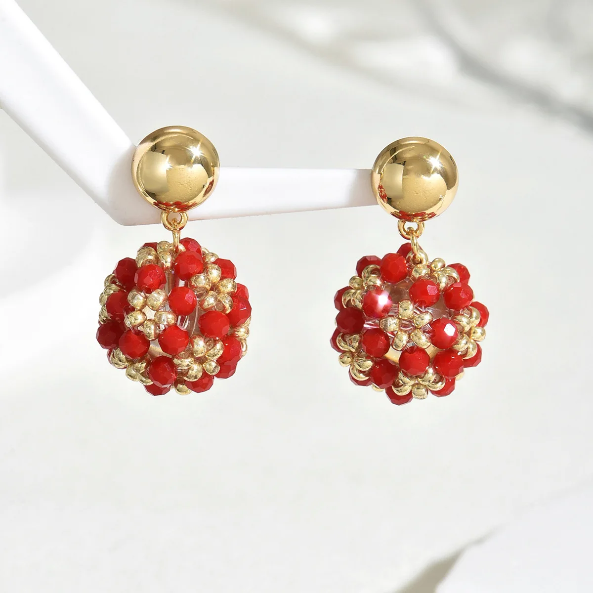 Luxury Fashion Crystal Cluster Flower Earrings