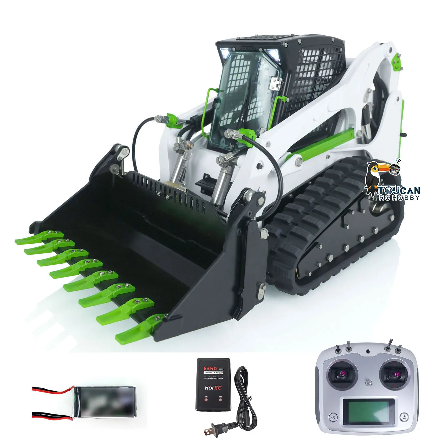 

LESU 1/14 Aoue LT5 RC Hydraulic Loader Skid-Steer Design Remote Controlled Construction Machinery Model THZH1353