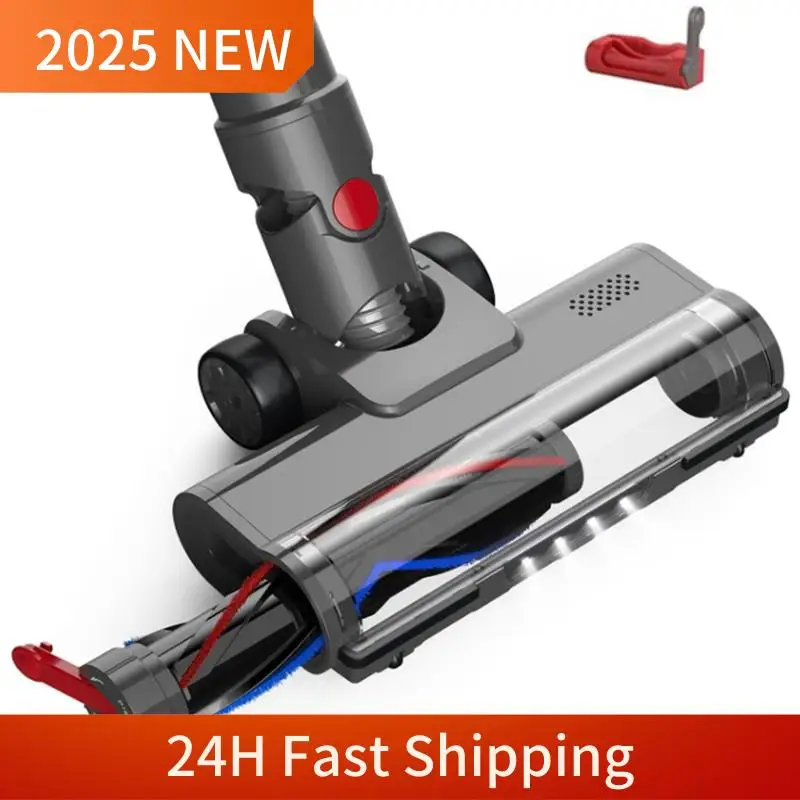 Gen Basic Quick-Release Turbine Brush Head For Dyson V7 V8 V10 V11 V15 Vacuum Cleaner Attachment With LED Light Floor Brush Head