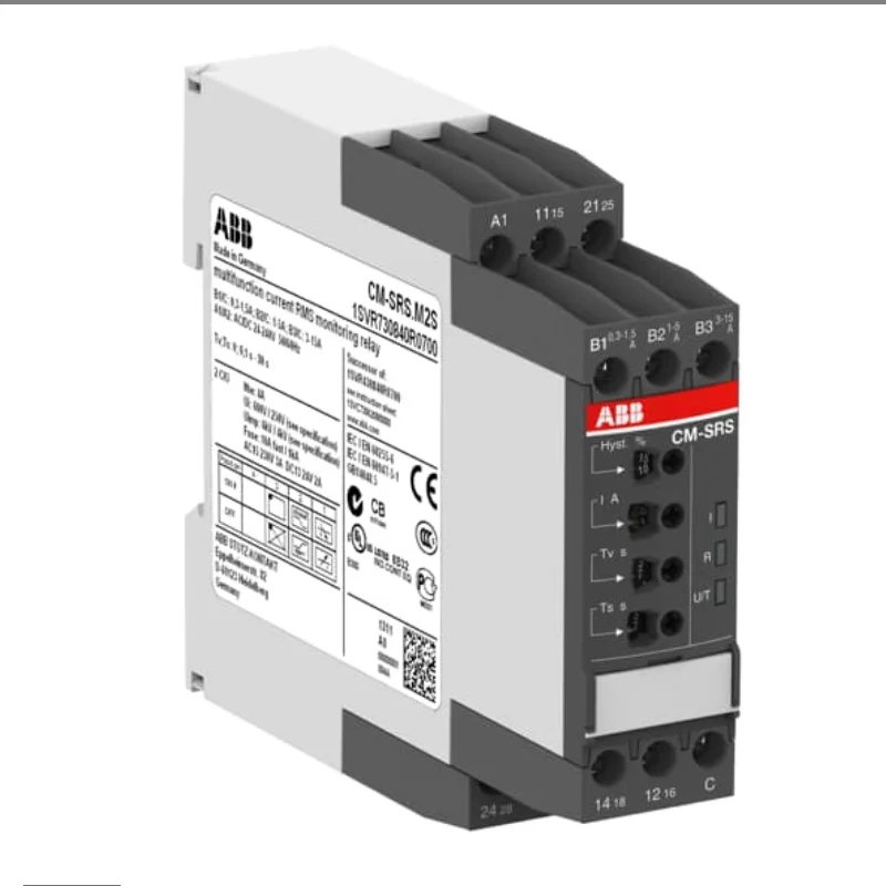 ABB RELAY  CM-SRS.M2S, 2c/o, 0.3-15A, 24-240VAC/DC  Product ID: 1SVR730840R0700