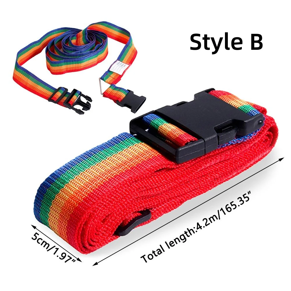 Thickened Travel Crossbody Bag Luggage Strap Box Adjustable No Password Lock Packing Safety Belt Baggage Bundling Belt