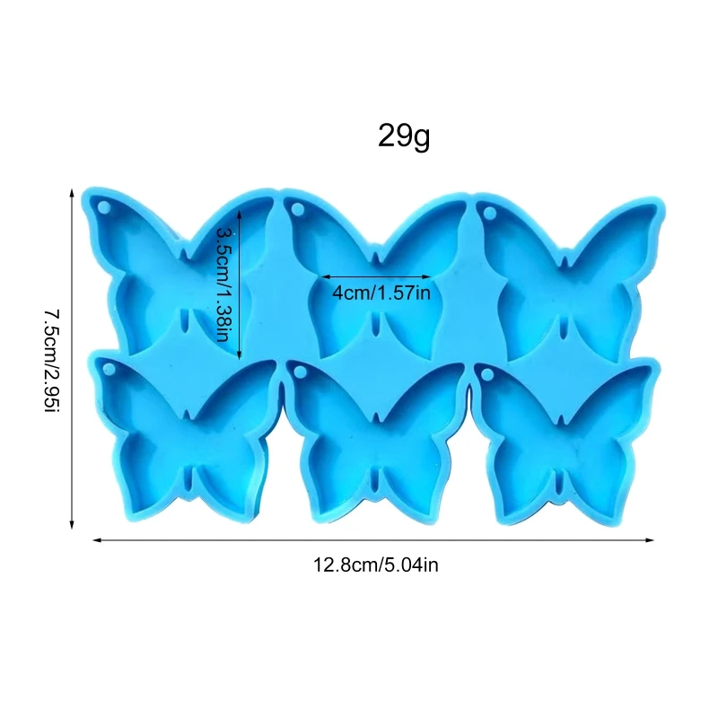 Butterfly Heart kolczyki żywica UV silikonowe formy DIY biżuteria brelok wisiorek epoksydowe formy żywiczne biżuteria formy do odlewania żywicy