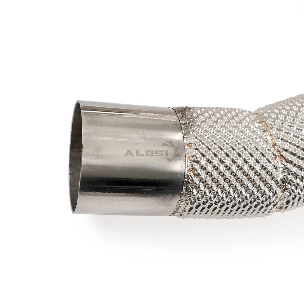 مناسبة لفيراري F12 6.3 V12 2012-2017 ماسورة سفلية من الفولاذ المقاوم للصدأ مع عزل