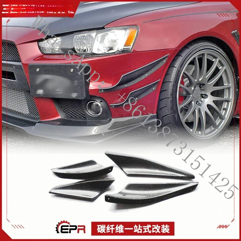 Suitable Lancer EVO X/Wing God Carbon Fiber Varis Front Bumper Spoiler (Front Surround & Kit Assemb