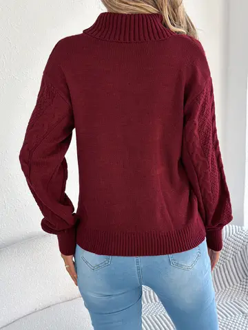 6 best sales महिलाओं के लिए लाल स्वेटर - №3