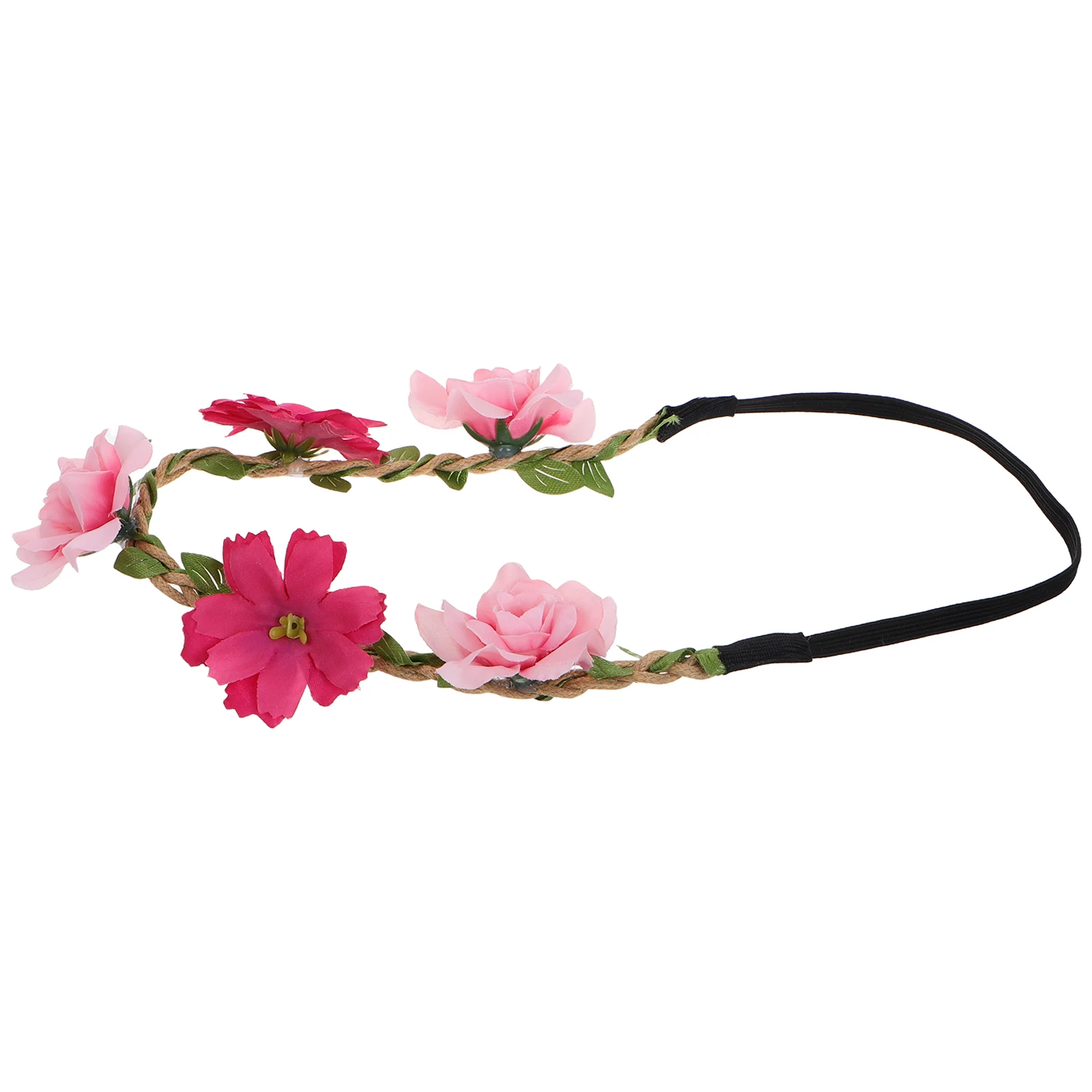 

Bridal Flower Crown Headband for Women Girls Beach Photos Wedding Party Floral Headdress Lightweight Comfortable Artificial