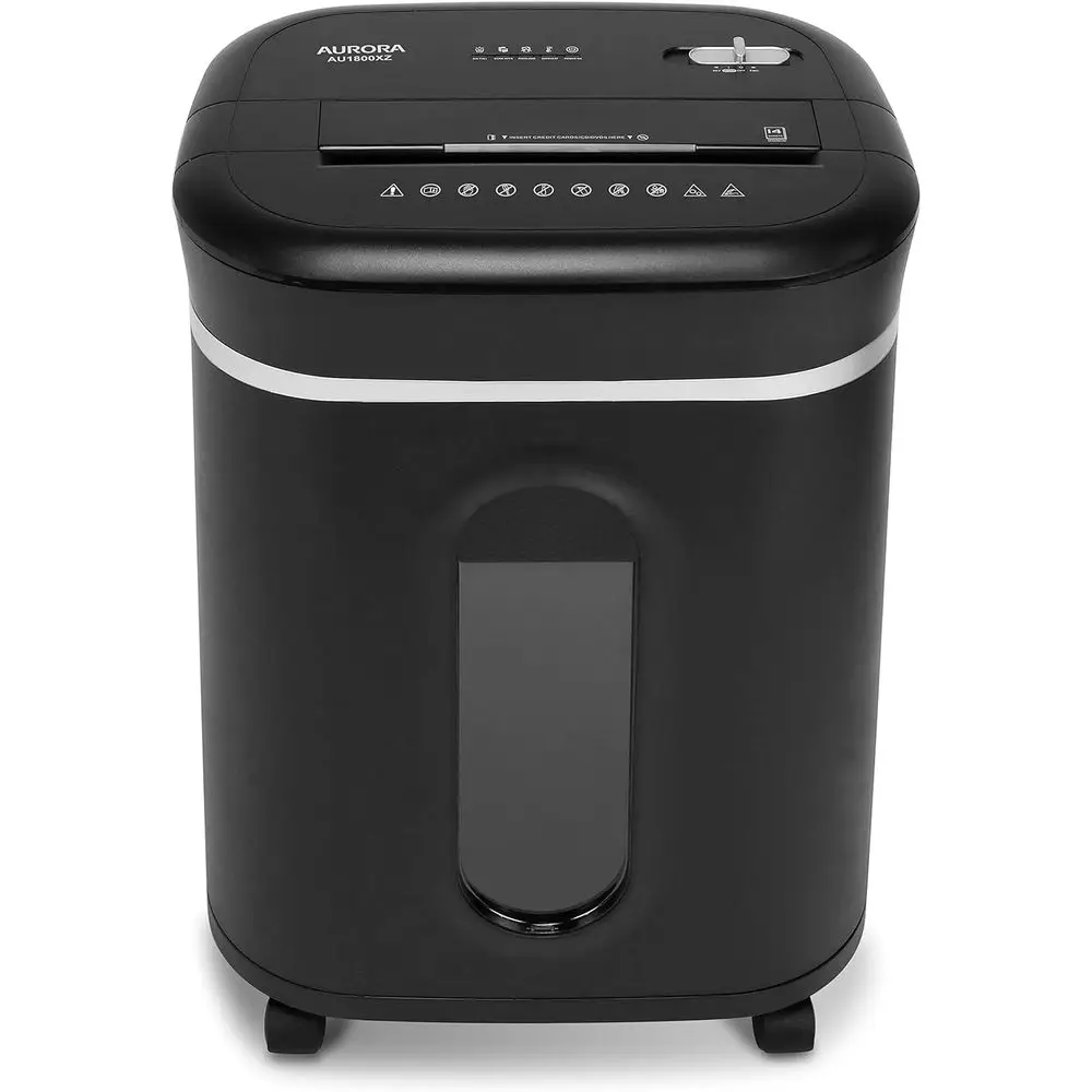 

18-Sheet Cross-Cut Shredder for Paper, CDs, and Cards with 6-Gallon Bin and 30-Minute Run Time