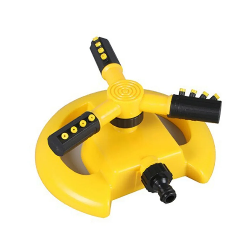 

360 Degree Rotating Automatic Lawn Sprinkler Water-Saving Leak-proof Garden Irrigation Nozzle 3 Arms Easy Installation