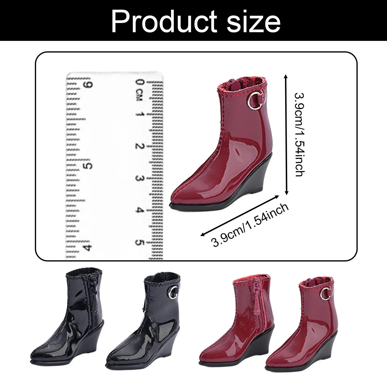 Sepatu Action Figure Skala 1/6, Aksesori Kostum Boneka Berdandan untuk Wanita 12 Inci