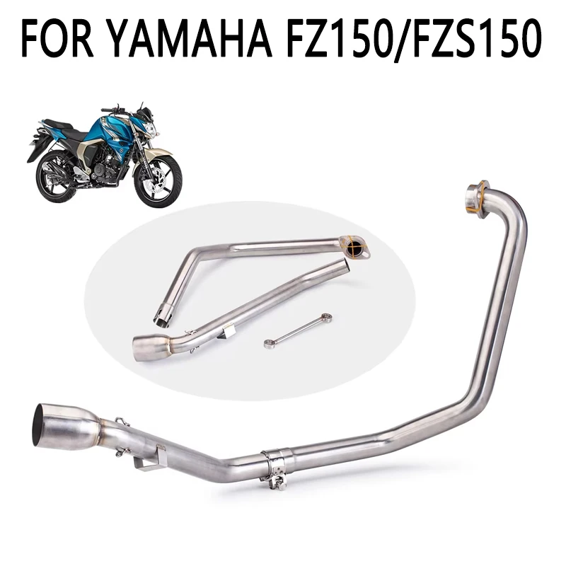 

51MM universal Motorcycle Exhaust System Stainless Front Link Pipe X Interface Escape Racing Line For Yamaha Fz150 Fzs150