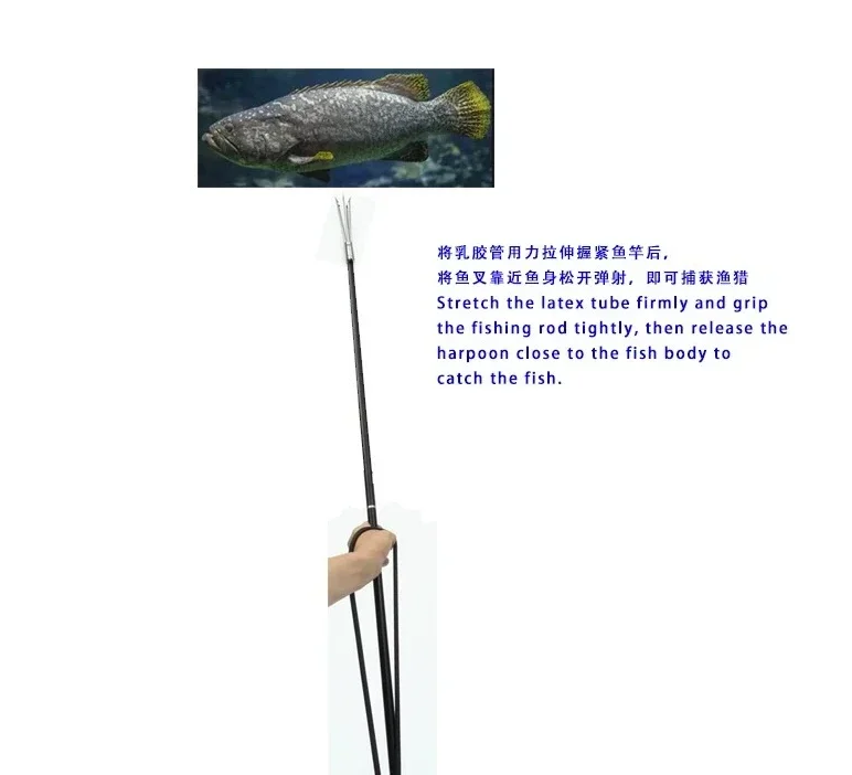 Detachable 3‑Piece Aluminum Spearfishing Pole, Stainless Steel Barbed Spear Tip for Freediving Beach Collecting Gear