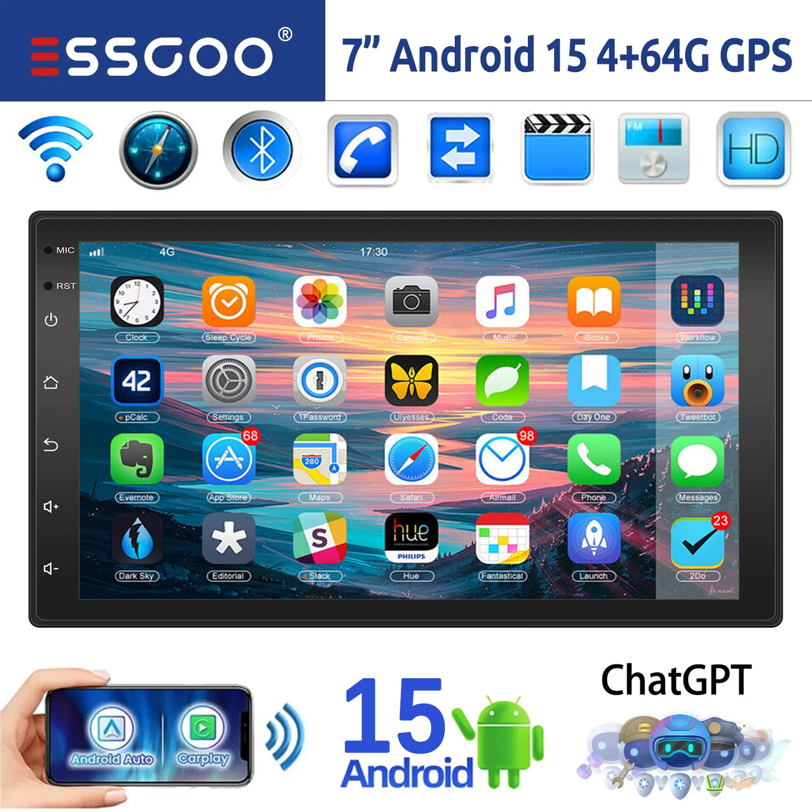 7 Inch Double 2 Din… - image