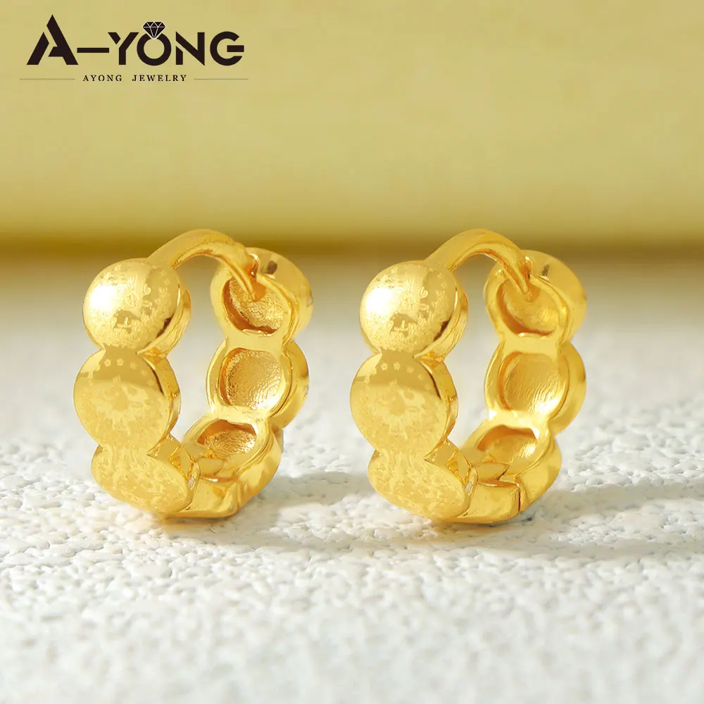 Turkish Vintage Coins Drop Earrings 21k Gold Plated Dubai Bridal Wedding Dangles Earring Saudi Women Daily Party Jewelry